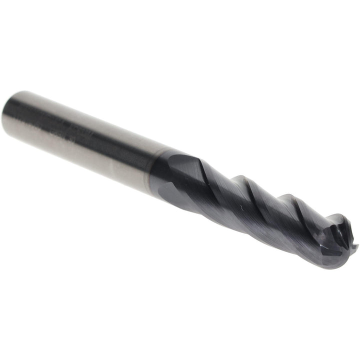 0.3937" 4-Flute Solid Carbide Ball End Mill, TiAlN - Kennametal 5824956