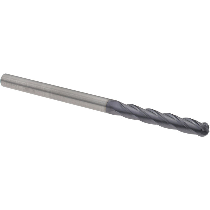 1/4" 4-Flute Solid Carbide Ball End Mill, TiAlN - Kennametal 5824522