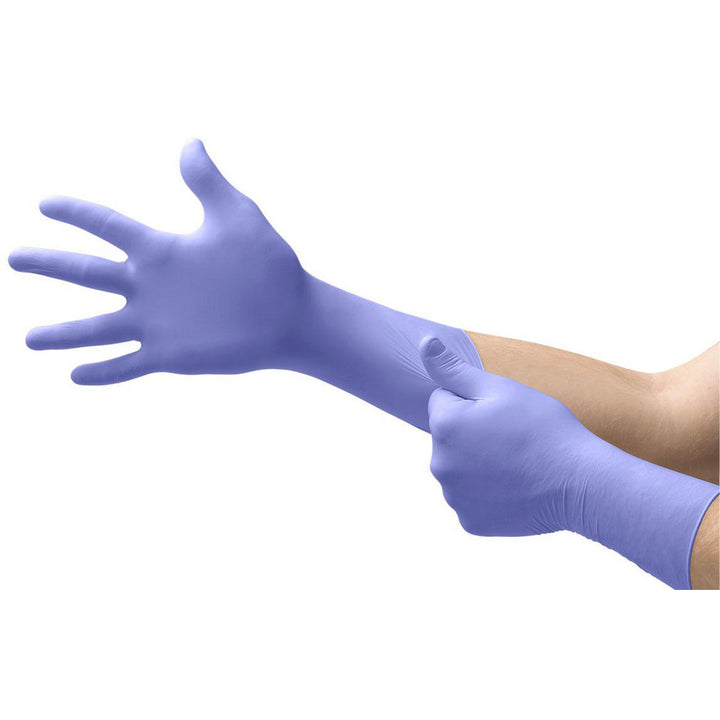 Blue Latex Gloves - Ansell SEC-375-XS