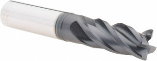 1/2" 4-Flute Solid Carbide Corner Radius End Mill, AlTiN - Iscar 5623083