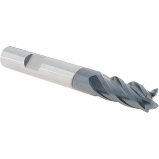 3/8" 4-Flute Solid Carbide Corner Radius End Mill, AlTiN - Iscar 5623090