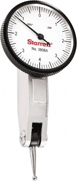 0.0080" Dial Indicator, 0.000100" grad - Starrett 12331