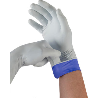 White; Blue Nitrile Gloves - Ansell LSE-104-S
