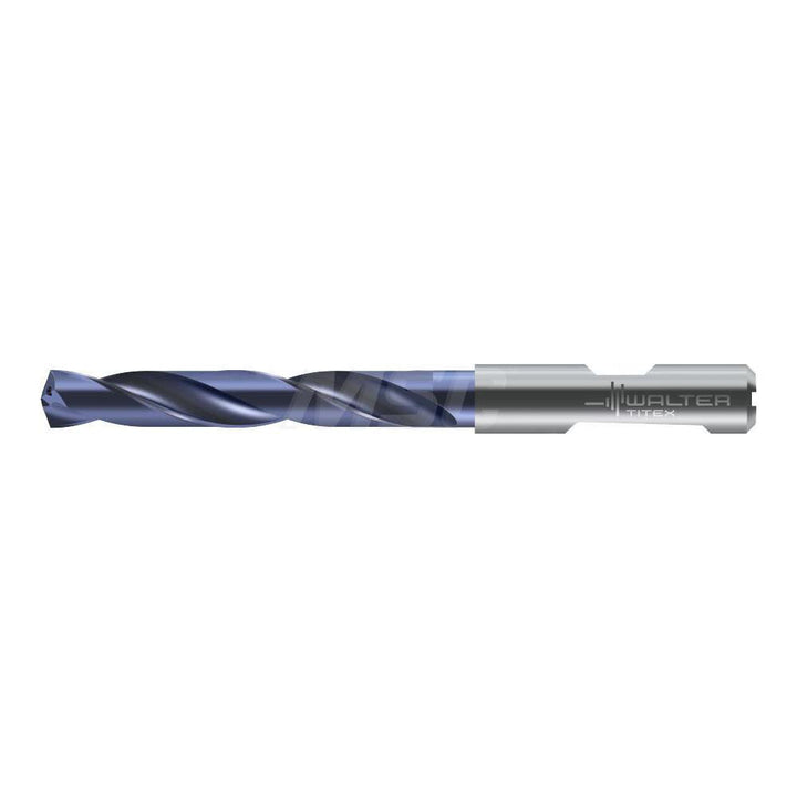 0.3780" Solid Carbide Drill Bit, TiAlN, 140° point - Walter-Titex 7287833