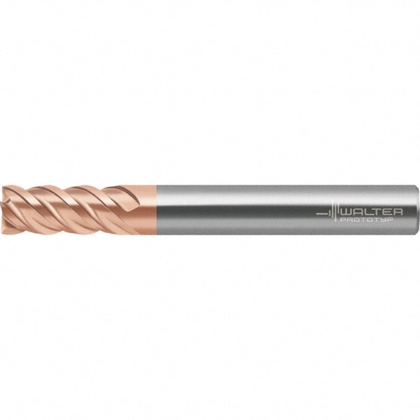 3/8" 4-Flute Solid Carbide Square End Mill, TiAlSiN - Walter-Prototyp 7255020