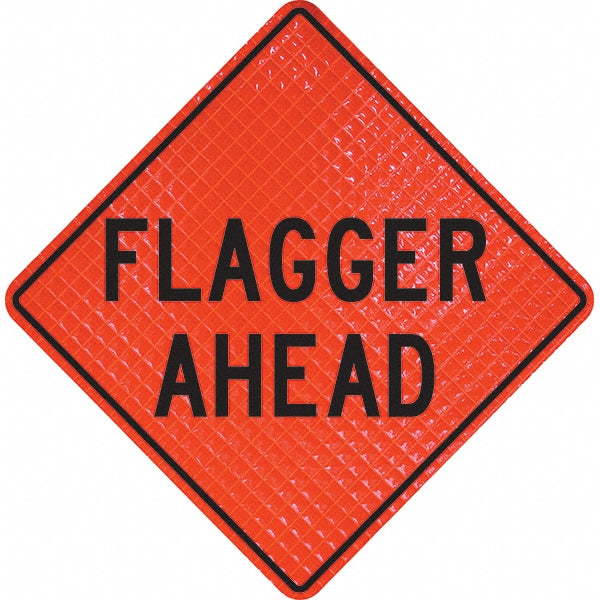 Flagger Ahead Sign - PRO-SAFE 07-800-3023-L