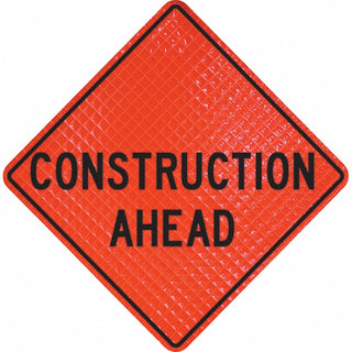 Construction Ahead Sign - PRO-SAFE 07-800-3028-L