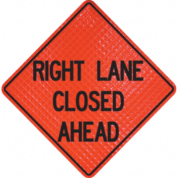 Right Lane Closed Ahead Sign - PRO-SAFE 07-800-3033-L