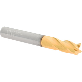 5/16" 4-Flute Solid Carbide Square End Mill, TiN - SGS 39139