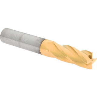 3/8" 4-Flute Solid Carbide Square End Mill, TiN - SGS 39147