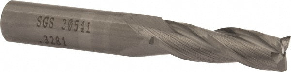 21/64" 3-Flute Solid Carbide Square End Mill - SGS 30541
