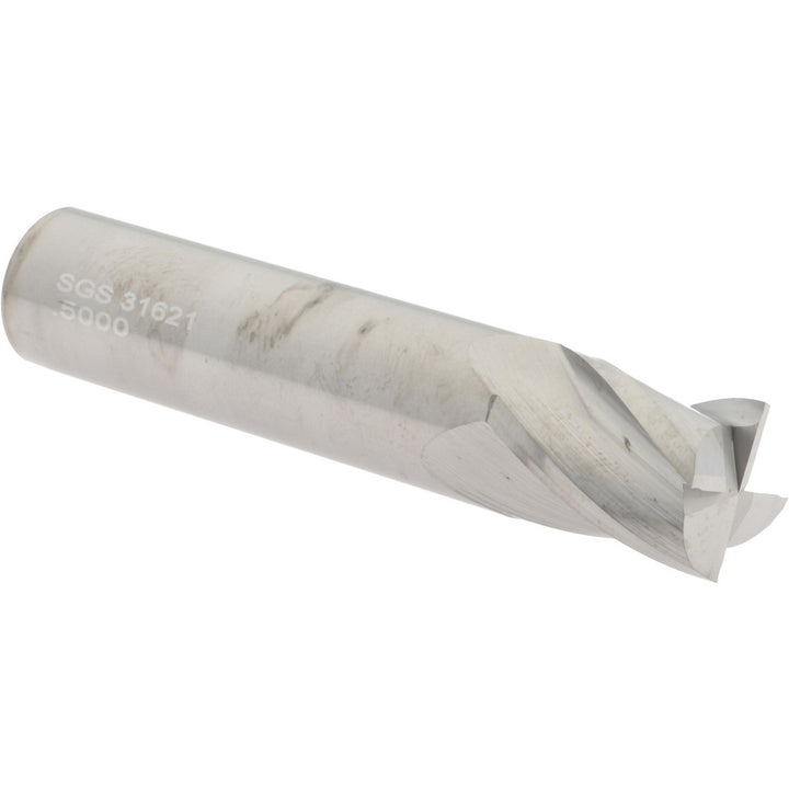 1/2" 4-Flute Solid Carbide Square End Mill - SGS 31621