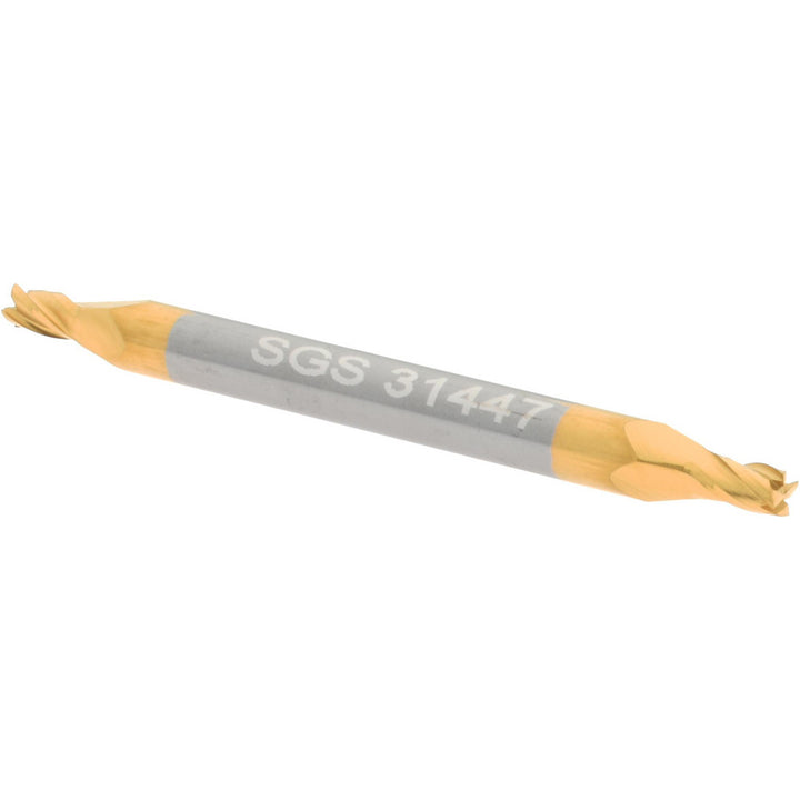 5/64" 4-Flute Solid Carbide Square End Mill, TiN - SGS 31447
