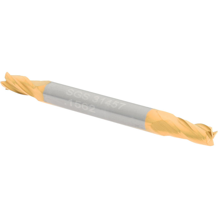 5/32" 4-Flute Solid Carbide Square End Mill, TiN - SGS 31457