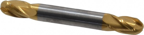 5/16" 4-Flute Solid Carbide Ball End Mill, TiN - SGS 31474
