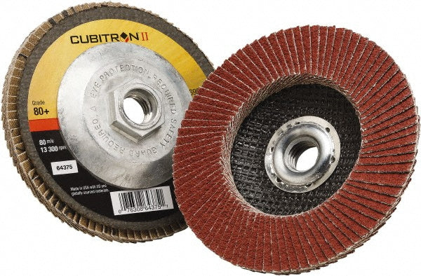 4-1/2" 80-Grit Premium Ceramic Alumina Disc - 3M 7100105004