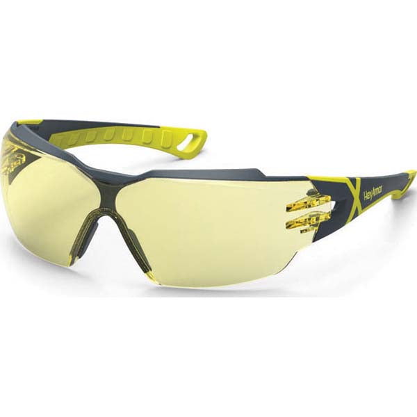 Universal Amber Safety Glasses - HexArmor. 11-13002-02