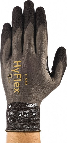 X-Large Gray; Black Dyneema Diamond Cut-Resistant Gloves - Ansell 11939100