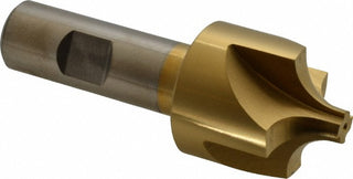 1-3/8" 4-Flute High Speed Steel Corner Rounding End Mill, TiN - Keo 932-000-100