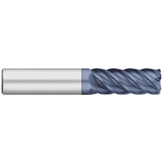 3/16in" 5-Flute Solid Carbide Corner Radius End Mill, AlTiN - Titan USA TC61712
