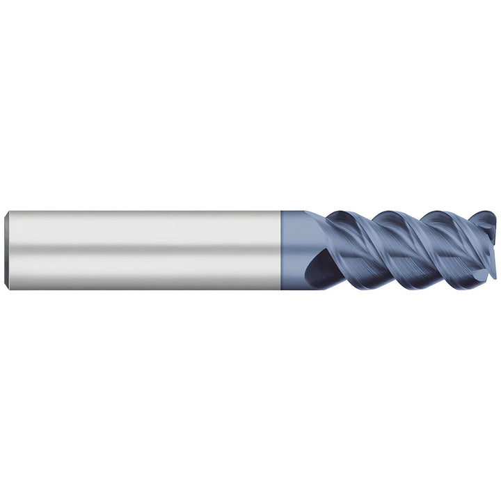 1/2in" 3-Flute Solid Carbide Corner Radius End Mill, AlTiN - Titan USA TC39632