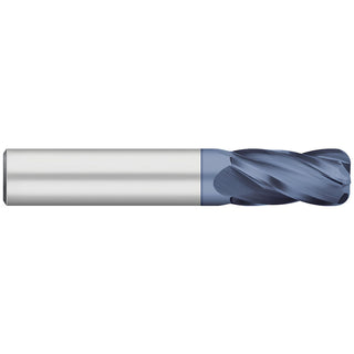 1/4in" 4-Flute Solid Carbide Corner Radius End Mill, AlTiN - Titan USA TC74122