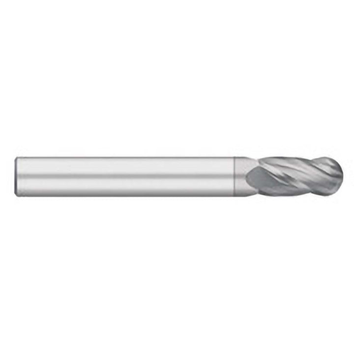 1/2" 4-Flute Solid Carbide Ball End Mill, TiCN - Titan USA TC96533