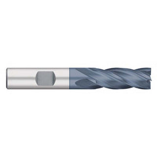 17/32" 4-Flute Cobalt Square End Mill, AlTiN - Titan USA TE81330