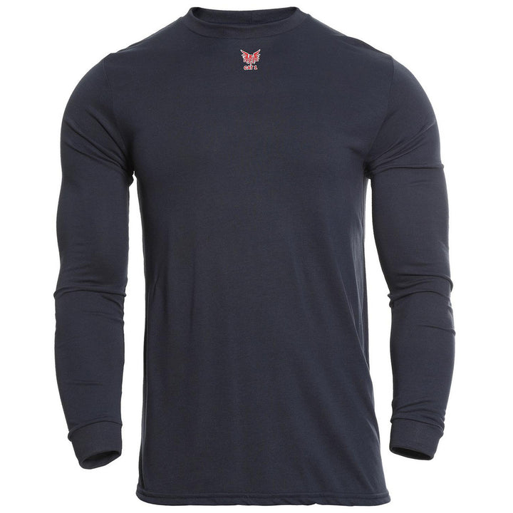 Large Navy Blue Flame-Resistant/Retardant Protective Garment - National Safety Apparel DF2-CM-446LS-NB-LG