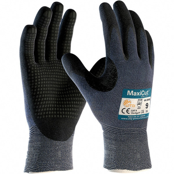 Medium Blue Engineered Yarn Cut-Resistant Gloves - ATG 44-3445/M