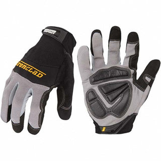 Large Black Terrycloth Impact Gloves - ironCLAD WWI2-04-L