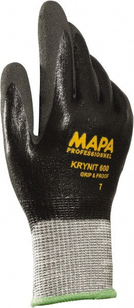 Medium Black; Gray Nitrile Cut-Resistant Gloves - MAPA Professional 34600018
