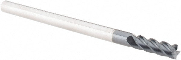 1/4" 4-Flute Solid Carbide Square End Mill, AlTiN - Accupro 12179068
