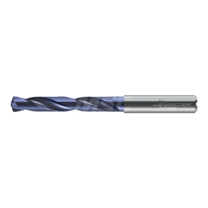 0.5240" Solid Carbide Drill Bit, TiNAl, 140° point - Walter-Titex 6618427