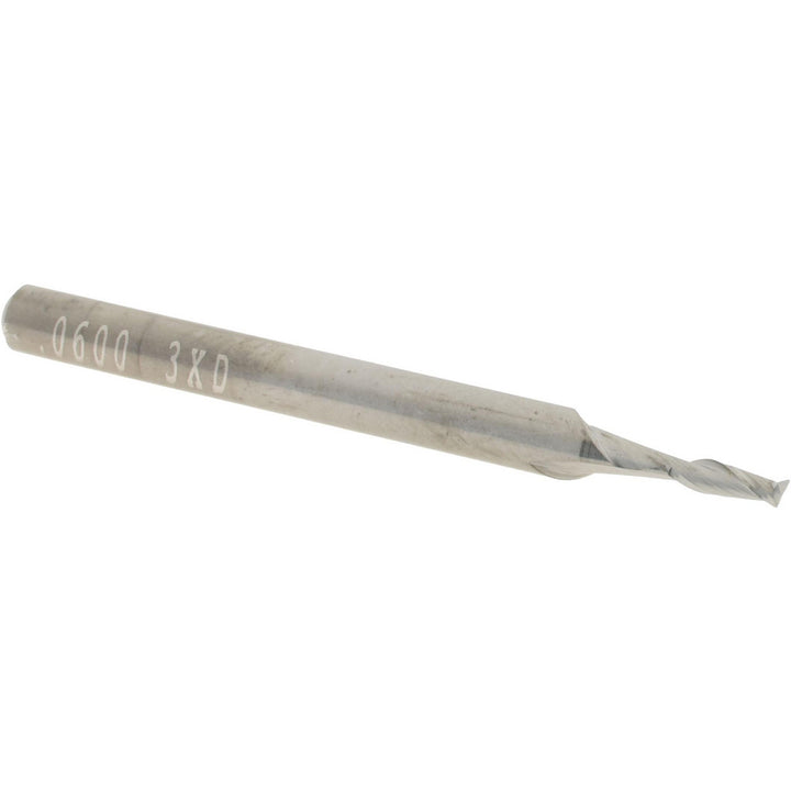 0.0600" 2-Flute Solid Carbide Square End Mill - Accupro 12462451