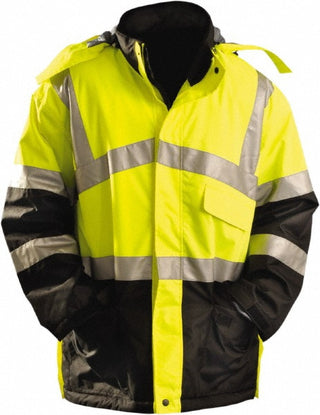 Large Hi-Viz Yellow Cold Weather Protective Garment - OccuNomix LUX-TJCW-YL