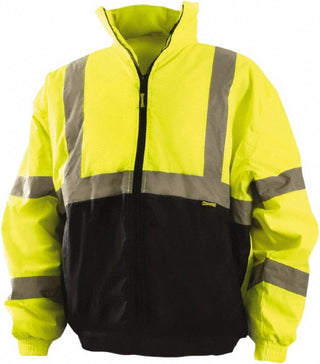 2X-Large Black; Hi-Viz Yellow Cold Weather Protective Garment - OccuNomix LUX-250-JB-BY2X