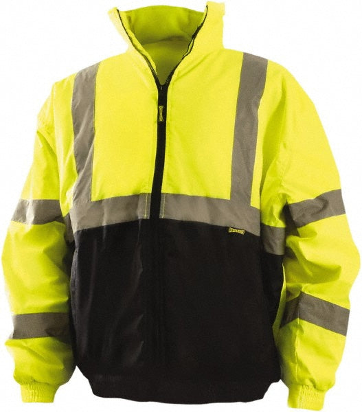 2X-Large Black; Hi-Viz Yellow Cold Weather Protective Garment - OccuNomix LUX-250-JB-BY2X