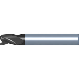 3-Flute Solid Carbide Corner Radius & Corner Chamfer End Mill, TiN - Kennametal 6146882