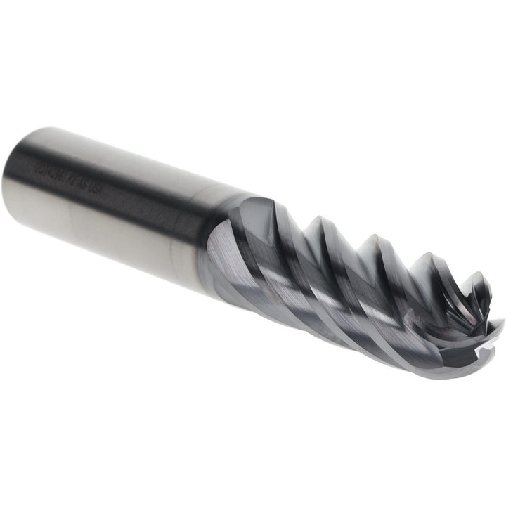 3/4" 6-Flute Solid Carbide Ball End Mill, AlTiN - Kennametal 6113261