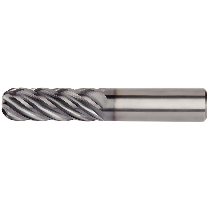 1/2" 6-Flute Solid Carbide Corner Radius End Mill, AlTiN - Kennametal 6113082