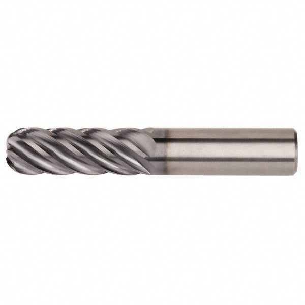 1/2" 6-Flute Solid Carbide Corner Radius End Mill, AlTiN - Kennametal 6113110
