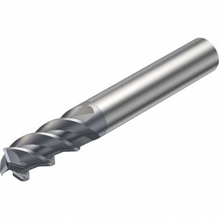 1/4" 3-Flute Solid Carbide Corner Radius & Corner Chamfer End Mill, TiAlN - Sandvik Coromant 7045782