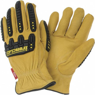 Large Yellow HPPE Cut-Resistant; Impact-Resistant Gloves - ironCLAD ILD-IMPC5-04-L