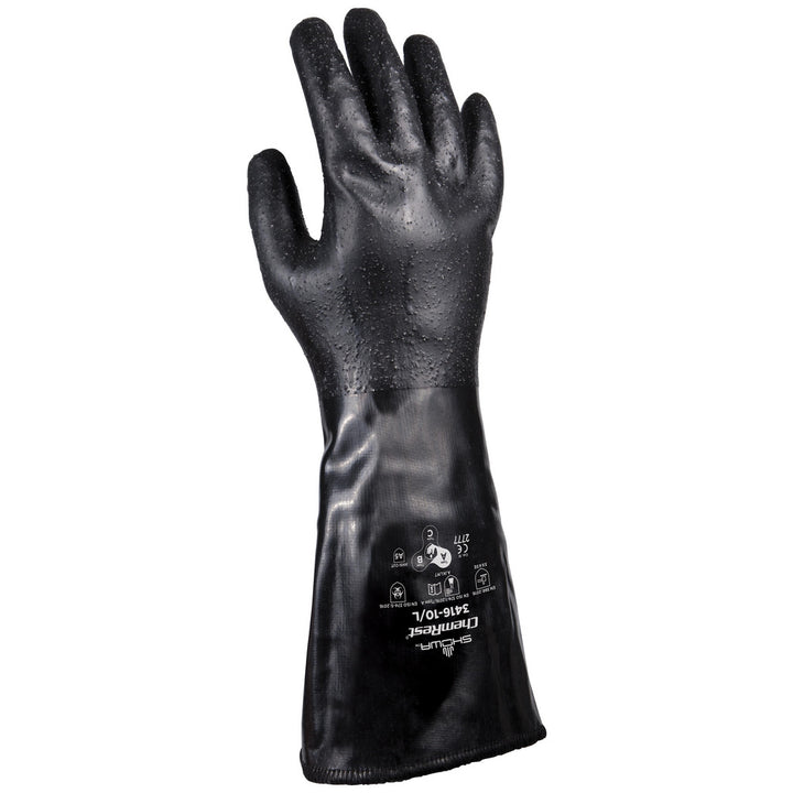 X-Large Black Engineered Yarn Cut-Resistant Gloves - SHOWA 3416-11