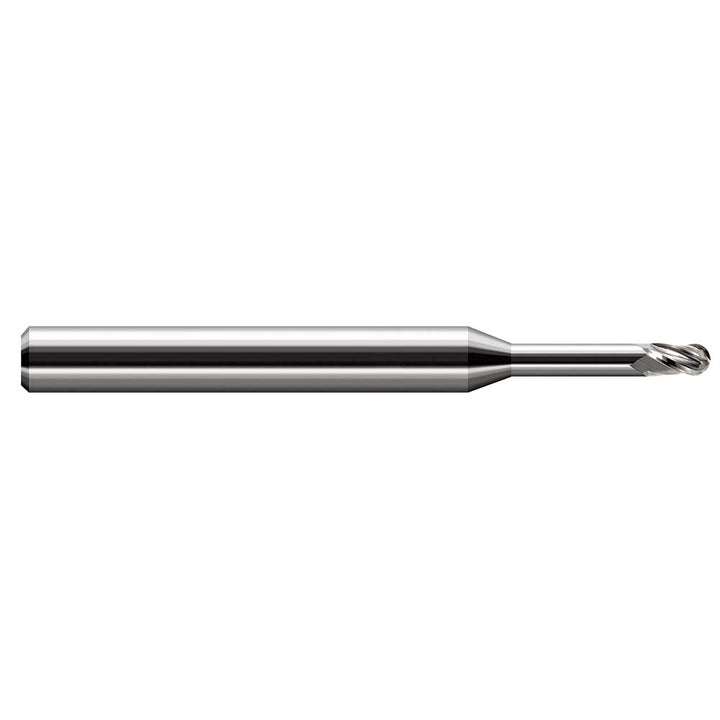 1/16" 3-Flute Solid Carbide Ball End Mill - Harvey Tool 860662