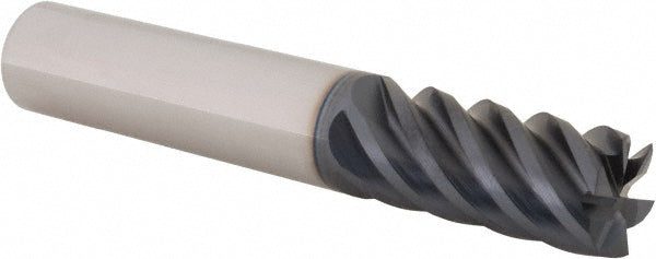 1/2" 6-Flute Solid Carbide Square End Mill, AlTiN - Iscar 5621958