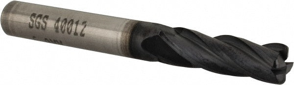 0.2362" 4-Flute Solid Carbide Corner Radius End Mill, AlTiN - SGS 40012