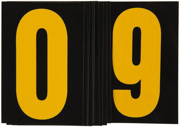 0 to 9 Label - STRANCO RUM5PK-300-0-9