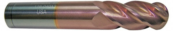 3/4" 4-Flute Solid Carbide Ball End Mill, TiCN - ProMax 116-04812